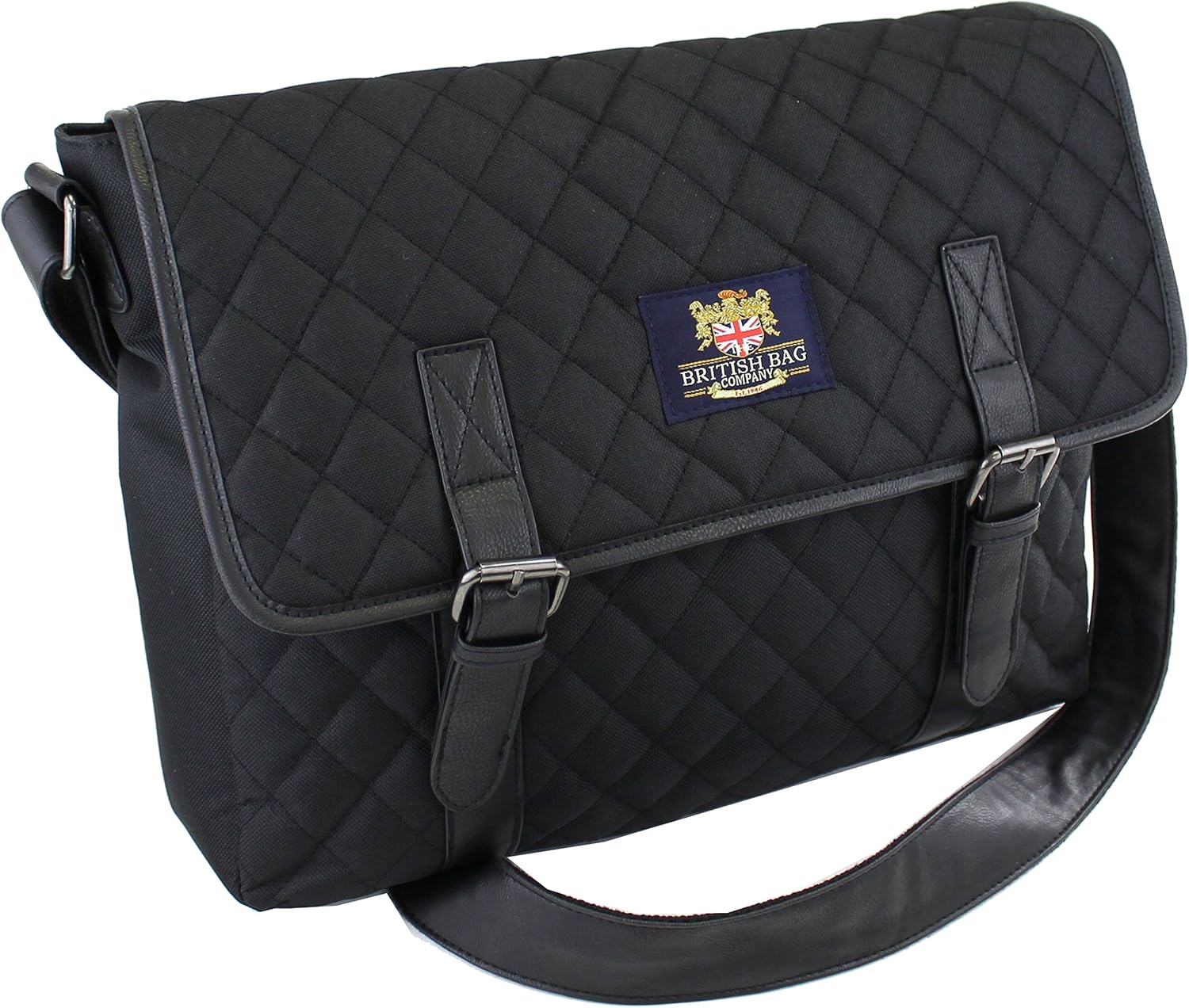 quilted messenger bag