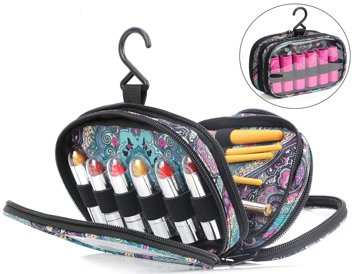 Best Clear Makeup Lipstick Travel Organizer