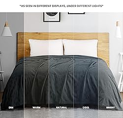 Utopia Bedding Smoke Gray 100% Cotton Blanket [Big