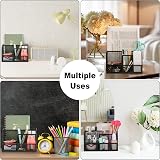 EXERZ Desk Organiser 7-Compartment Mesh Tidy Caddy Pencil Holder view 5