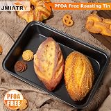 JMIATRY 4 Pcs Non Stick Oven Baking Tray Set Carbon Steel Rectangular view 5