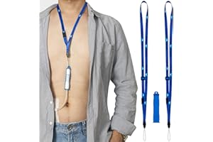 MANDMCARES Peritoneal Dialysis Catheter Holder for Baxter – Secure PD Shower Support with 2 Breakaway Lanyards – Unisex, Patented