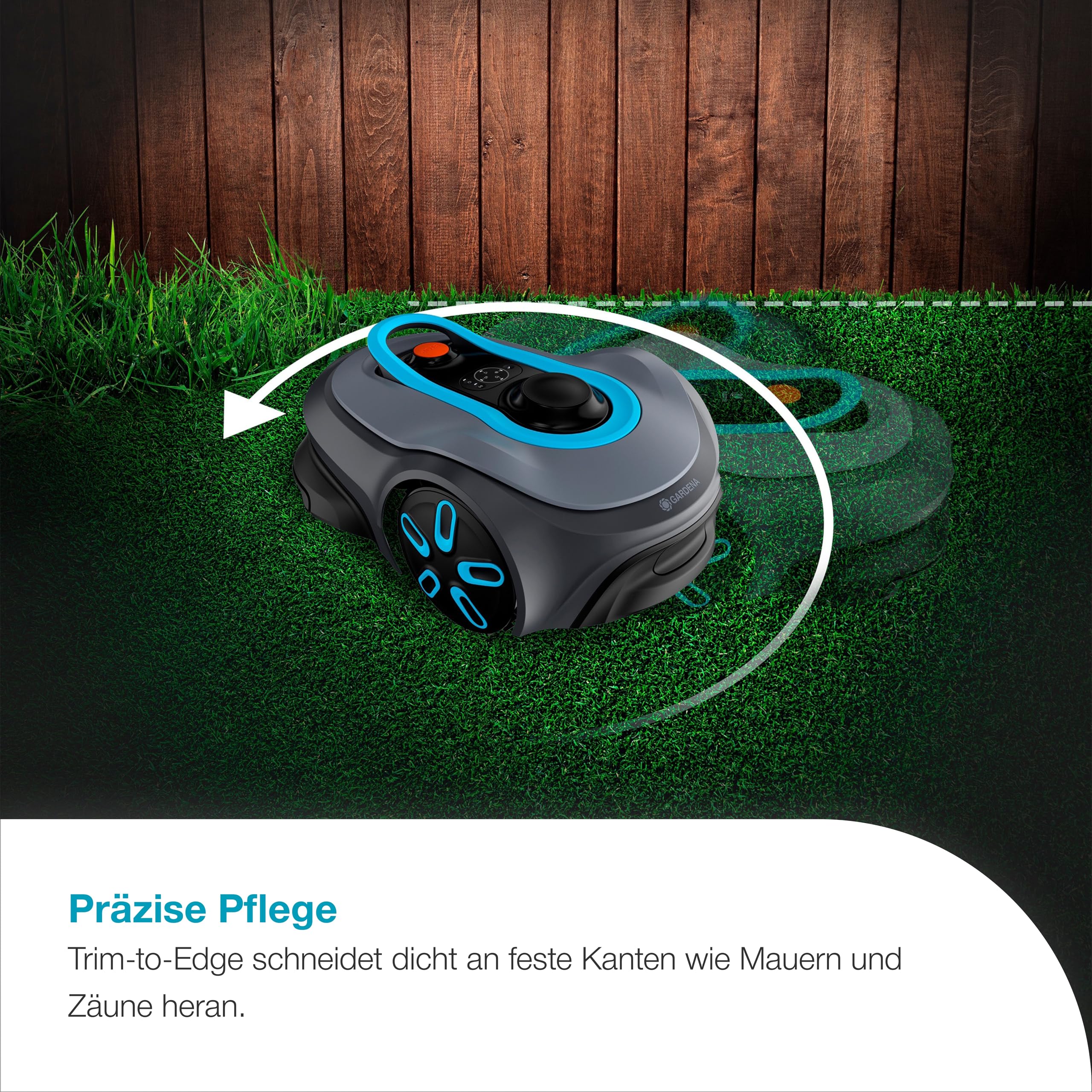 Gardena smart SILENO Free Set 600 m² Mähroboter, kabellos, für Rasenflächen bis 600 m², LONA Intelligence, ohne Begrenzungskabel, leiser Betrieb, intelligenter Mäher mit App Steuerung (19921-20) 3