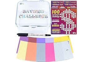 THE MILLI WAY 100 Envelopes Money Saving Challenge Box Kit, 100 Envelope Challenge - Fun and Organized Money Saving Kit for $5050 Savings in 100 Deposits - Ideal for 100 Day Savings Challenge (Rainbow)