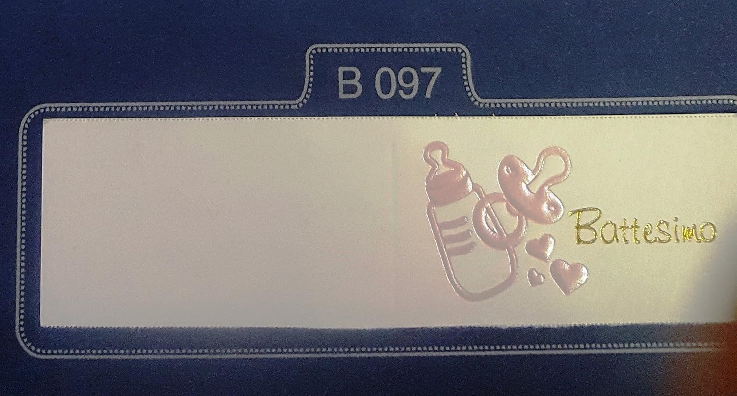 SUPER PROMOZIONE 50 BigliettiniPERSONALIZZATI CON STAMPA NOME E DATA x Bomboniera nascita