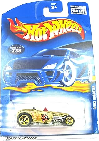 2000 Mattel Hot Wheels Collector 238 Deuce Roadster Metallic Gold Rare Gold Wheels Red Tinted Window Devil Graphics Black Interior New Rare Out Of Production Collectible By Hot Wheels Amazon De Spielzeug