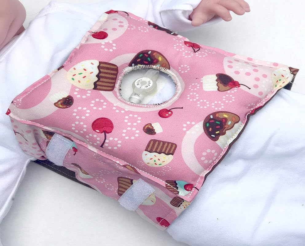 Cupcake Gtube Pillow Belt for Infant Tummy Time Handmade