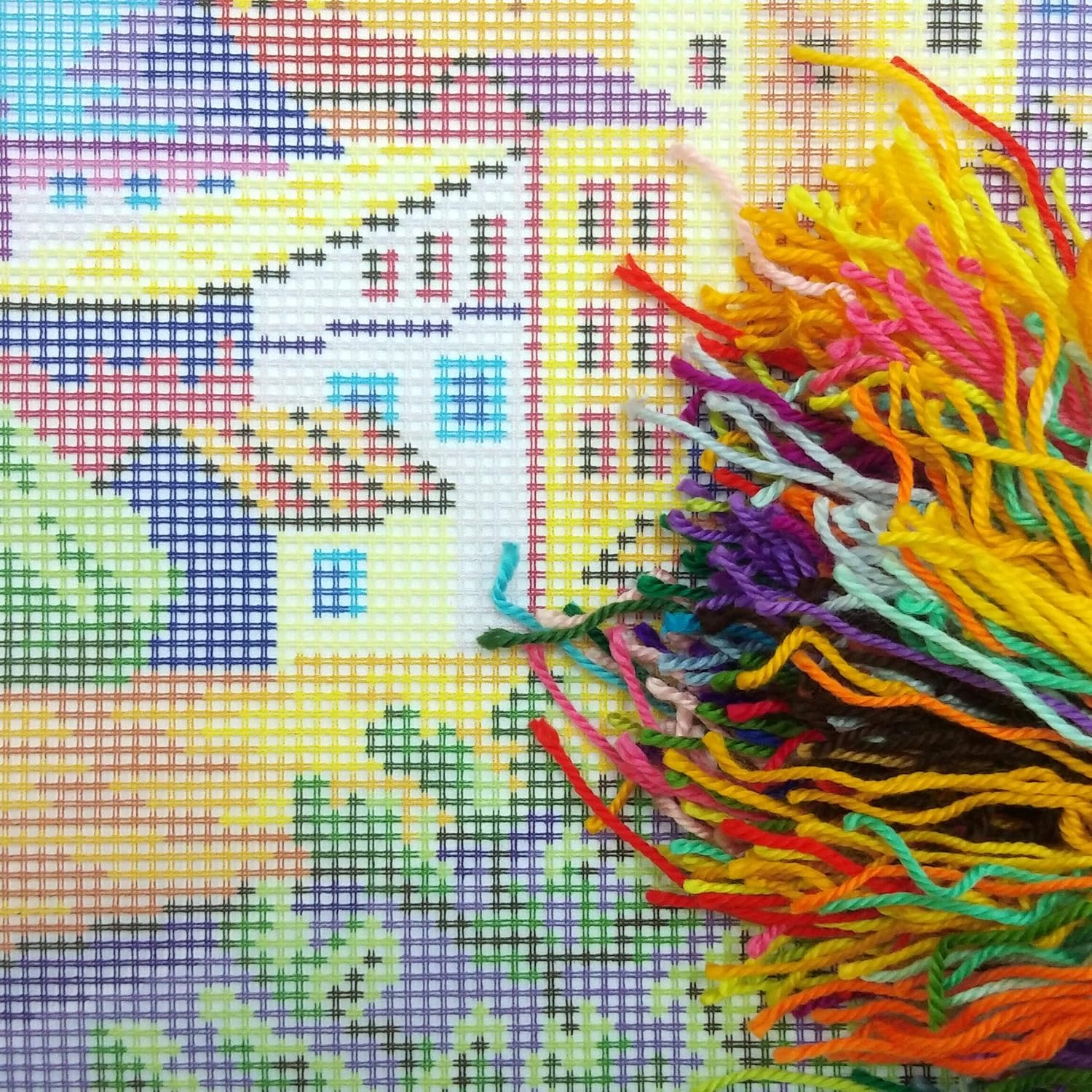 European Quality Printed Tapestry Canvas Throw Pillow 16×16 Inches Montenegro Needlepoint Kit