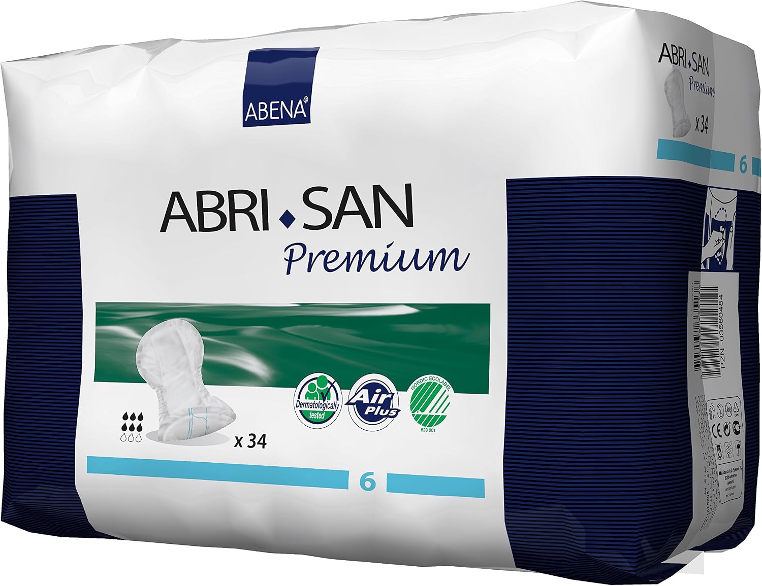 Abena Abri-San Premium Mens & Womens Incontinence Pads, Breathable & Comfortable, Fast Absorption