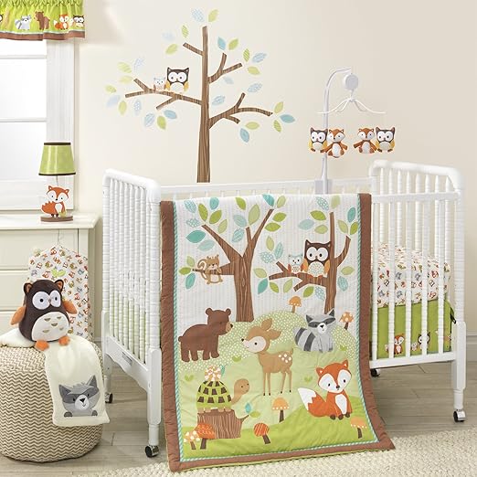 forest green crib bedding