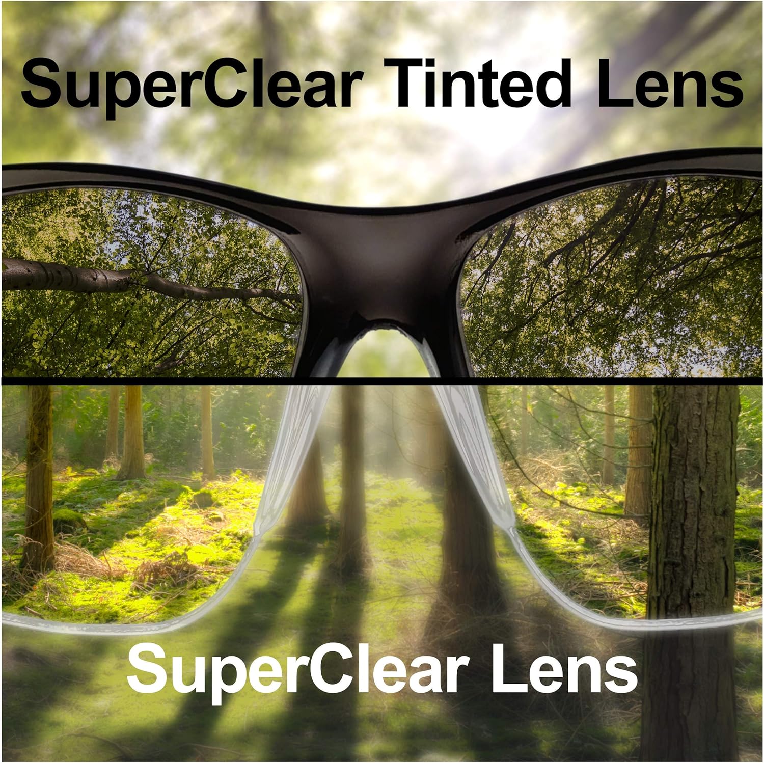 Safety Glasses Eye Protection - Comfort Eyewear - 2 Pair, 2 Neck Cords, 2 Cases - SuperLite and SuperClear Lens Technology, Z87.1 - CE 166 Certified…: Clothing