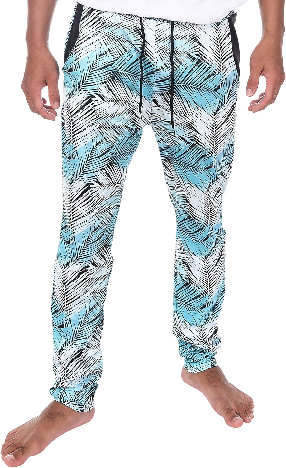 Aloha Pants Hawaiian Lounge Party Athletic Stretch Harem Drop Crotch