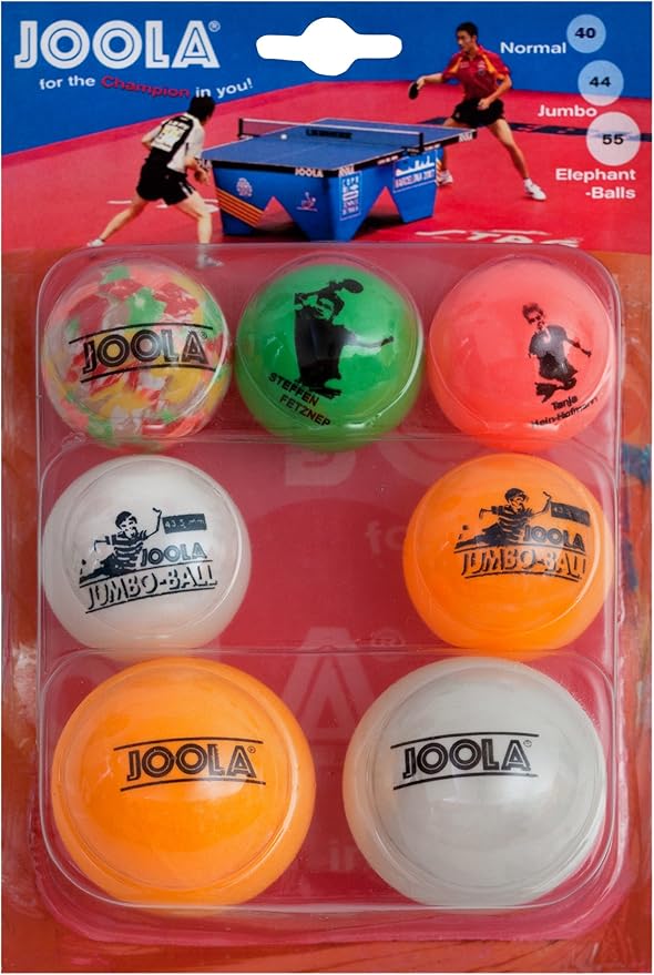 JOOLA SET 3/2/2 Balles de tennis de table 7 tailles différentes