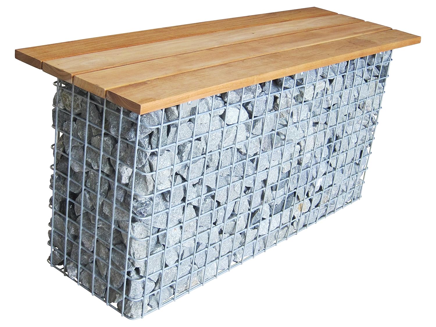 GABIONA Tools Bench Gabion Stone Basket 105 x 50 x 30 cm, Twist and