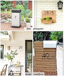 nanlyiau 5in 3D Adhesive door number house numbers