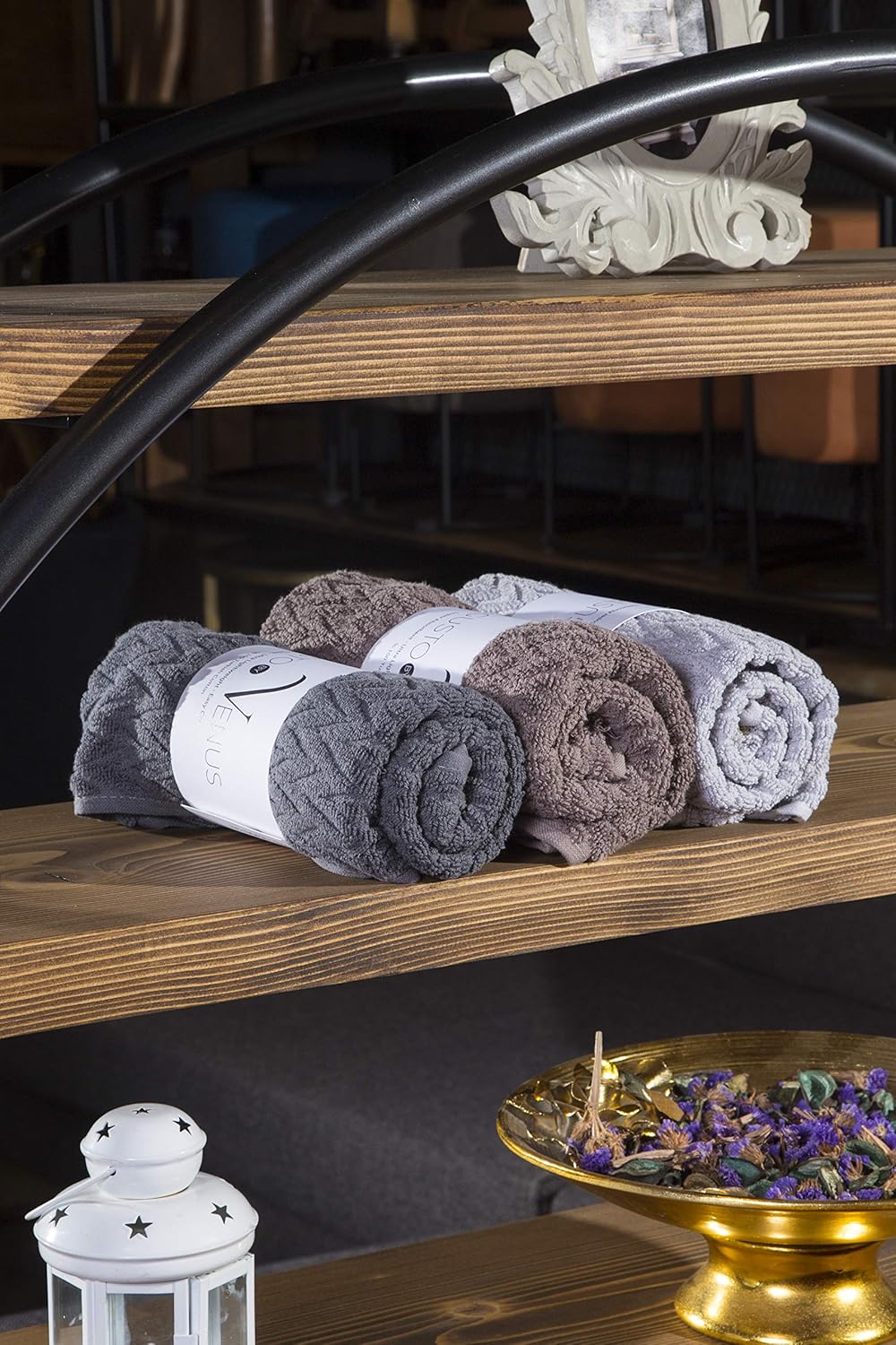 3 Piece Premium Quality Cotton Bath Towel Set - 1 (Assorted Pack A, 19 x 35 Inches): Kitchen & Dining