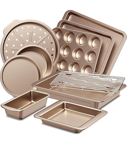 Carote Baking Pans Set Country Kitchen 13-Piece Nonstick Cookware