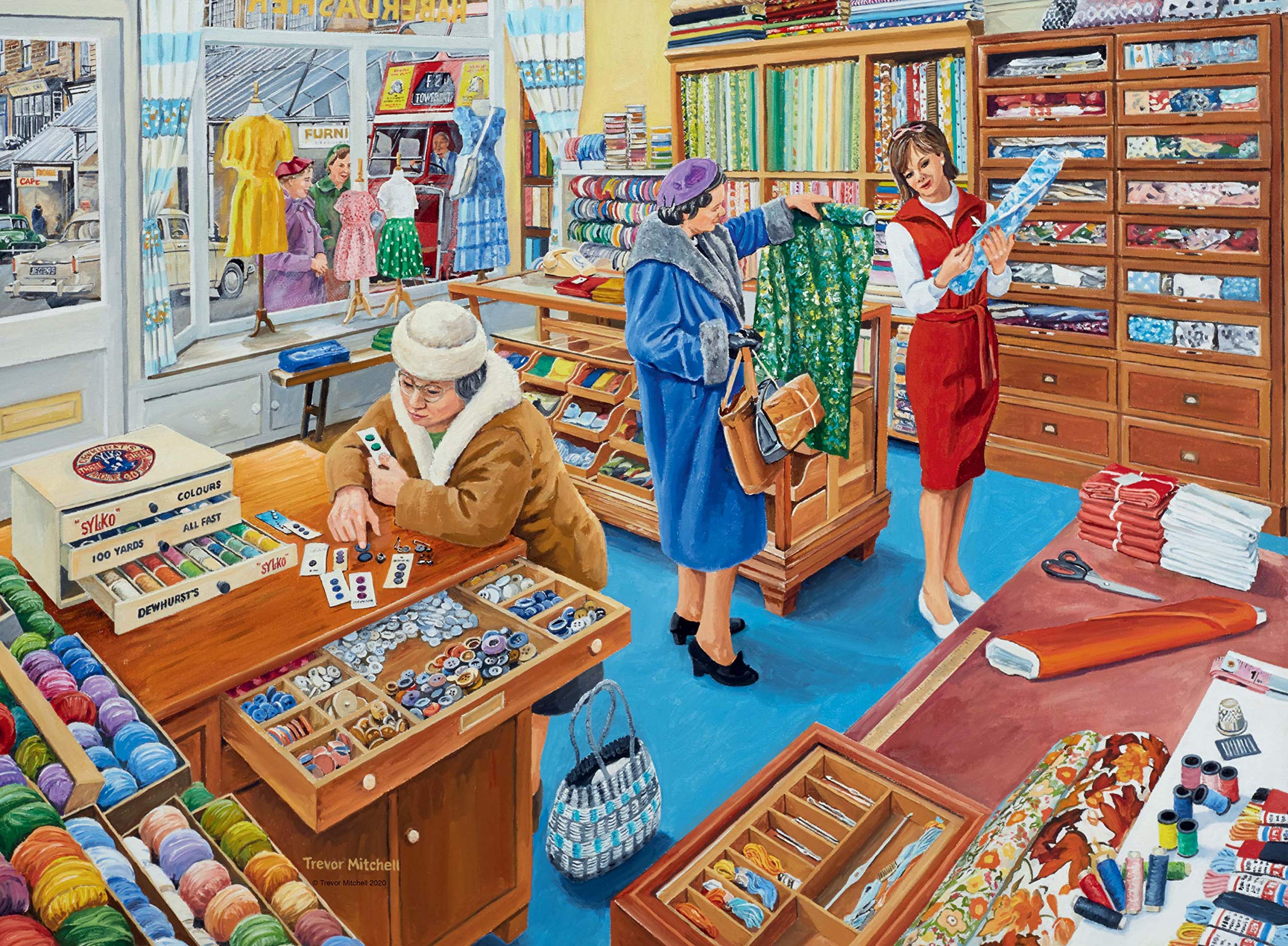 Ravensburger Happy Days at Work No.18 The Haberdasher 500 Piece Jigsaw Puzzle for Adults and Kids Age 10 and Up