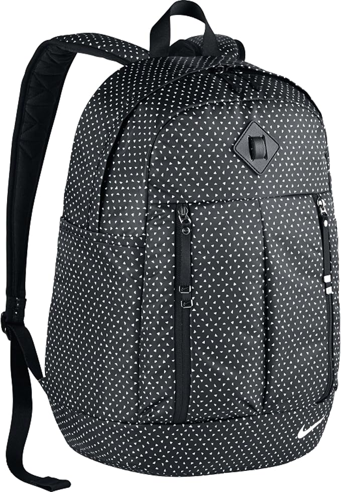 Nike Damen Print Rucksack für auralux Backpack, Schwarz/Weiß