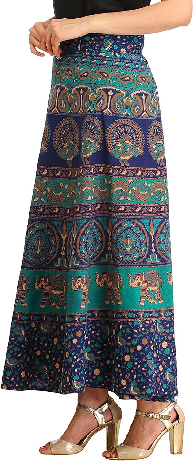 sunrise paridhan women's cotton skirt (multicolour_free size)