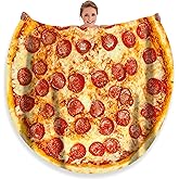 moonysweet Pizza Blanket for Adult and Kids Novelty Food Adult Size Funny Realistic Throw Fuzzy Fleece Flannel Teens Boys and Girls 60 inches