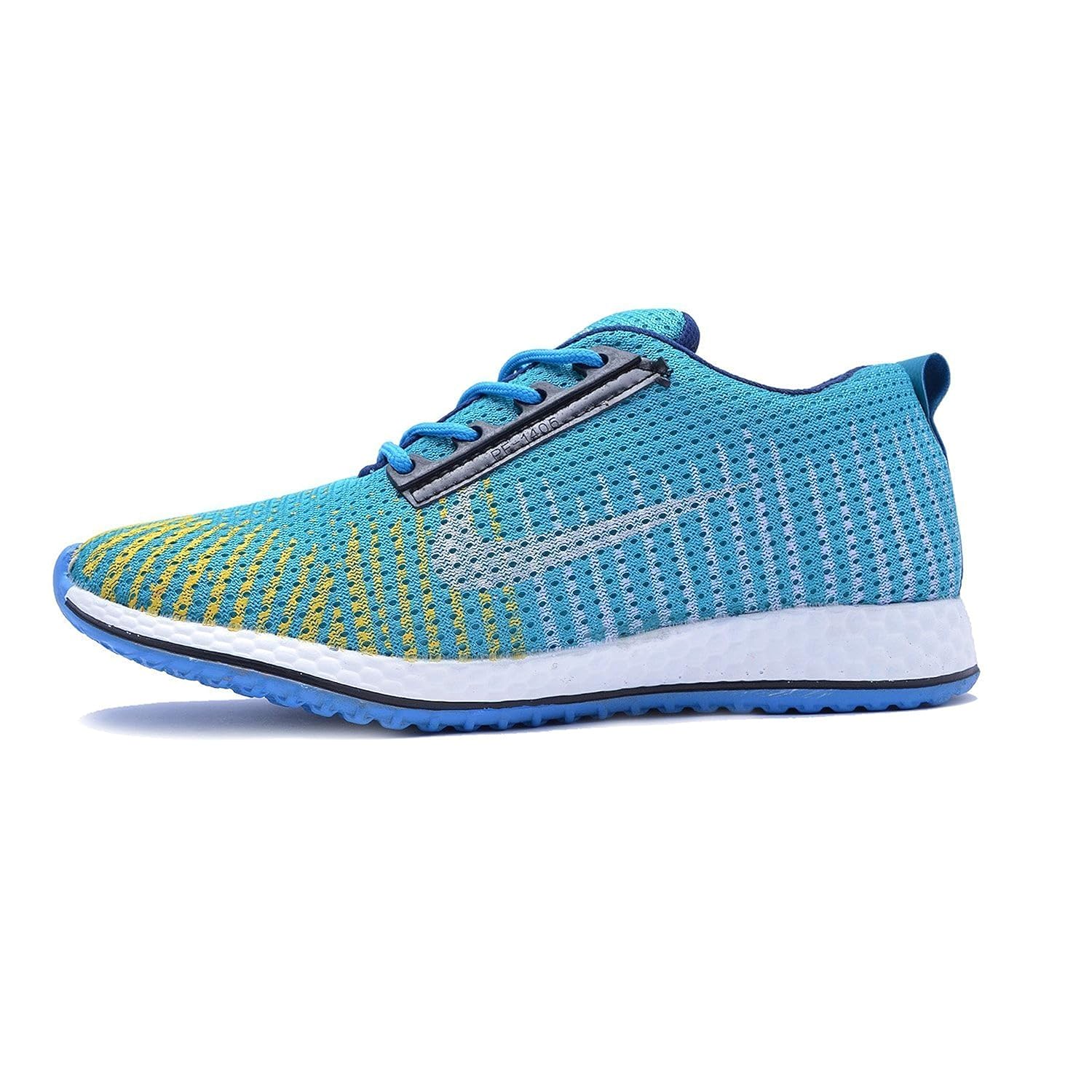arawali men's sky blue sports/running shoes in new printed pattern.