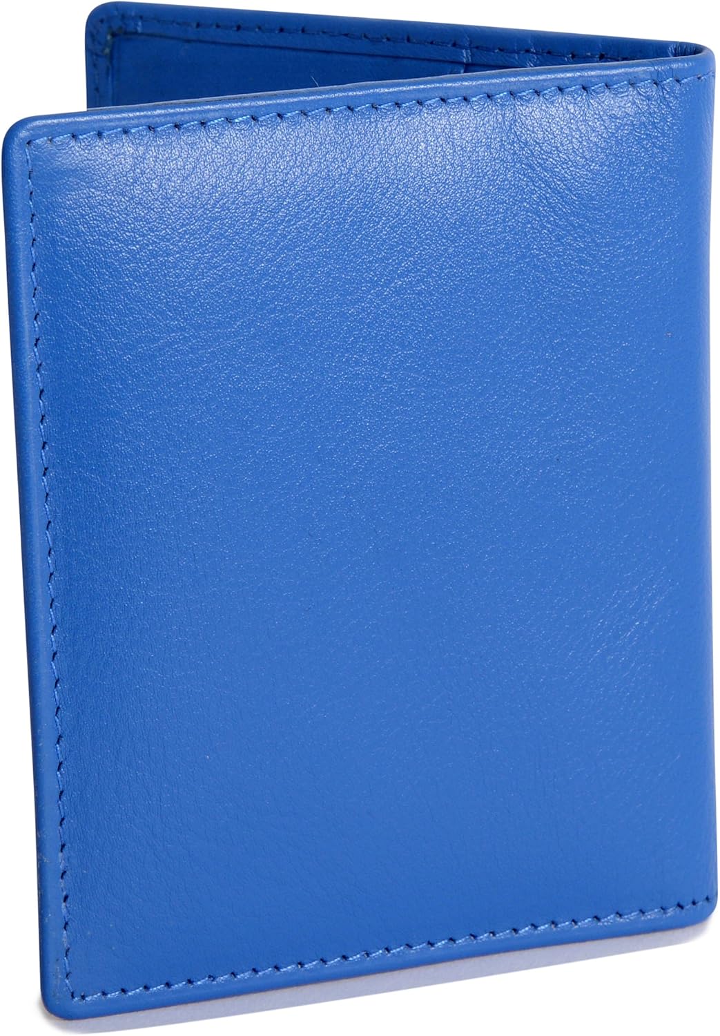 SADDLER Soft Leather Mini RFID Credit Card Holder, Blue, 12.0 x 8.5 x 2.0 cm - Image 5