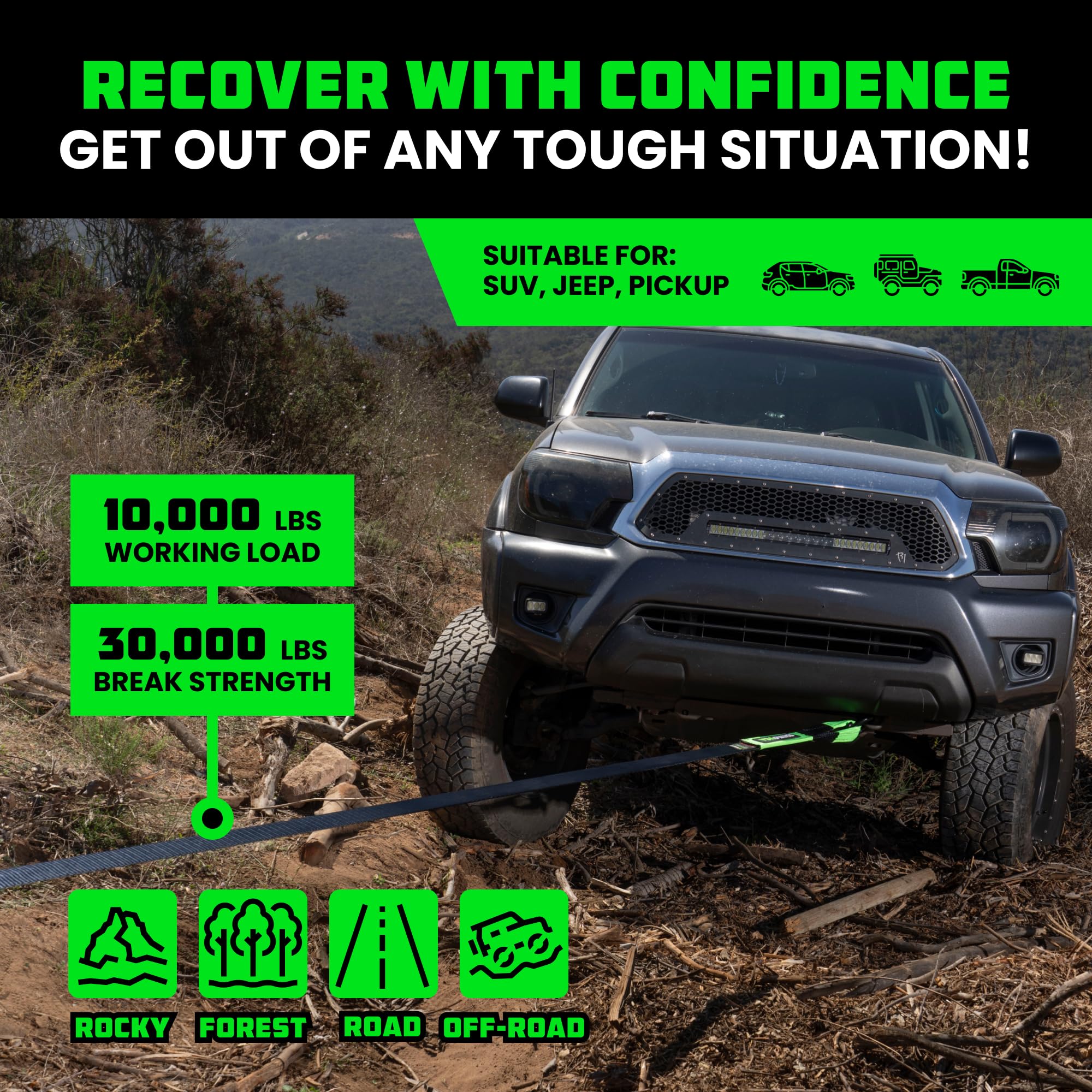 Recovery Tow Strap