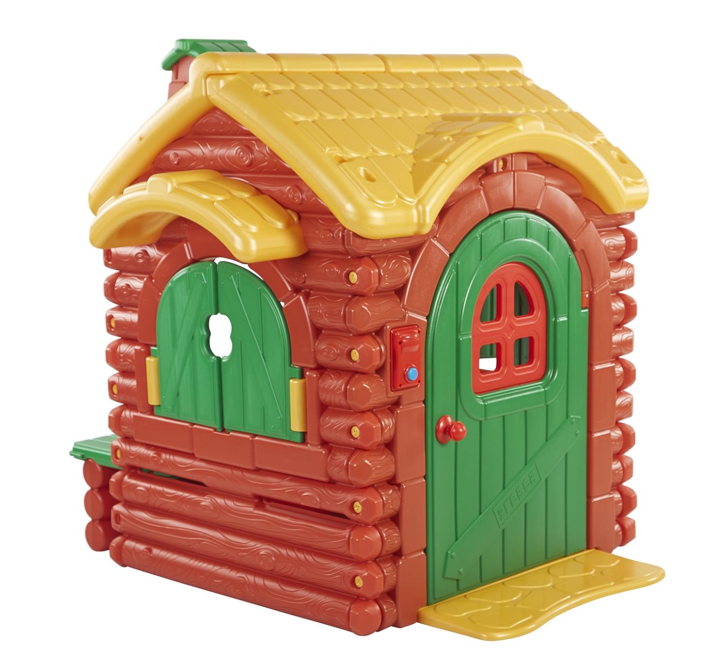 Ecr4kids Children S Wilderness Log Cabin Playhouse Amazon Co Uk