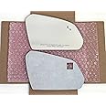Blind Spot Convex Mirror Glass with Full Size Adhesive for 2015-2019 Hyundai Sonata Passenger Side View Right RH