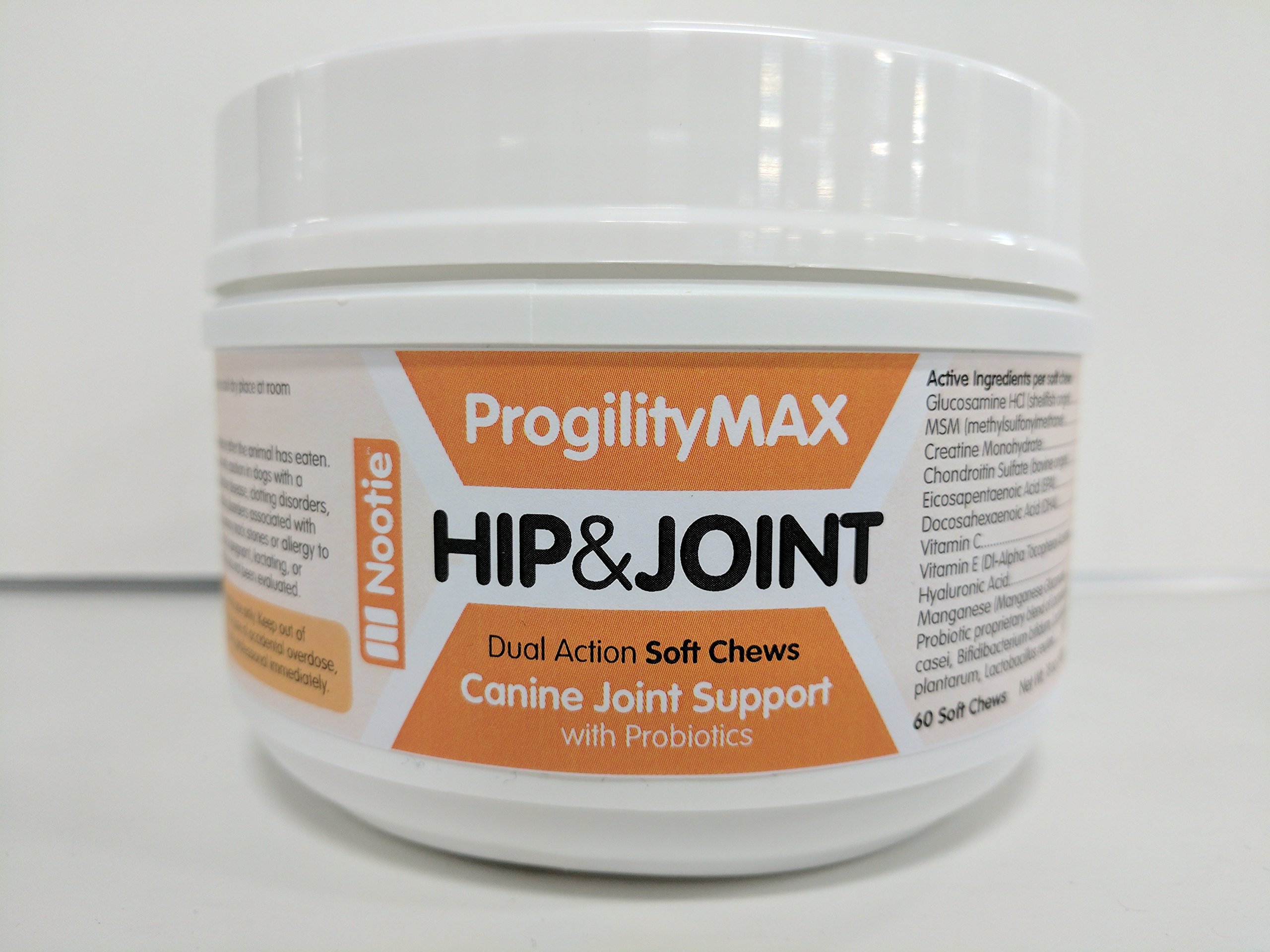 Progility Chewable Hip and Joint Supplement for Dogs Probiotics