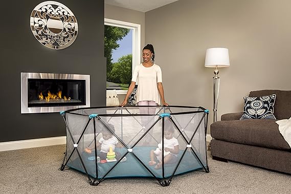 regalo deluxe my play panel portable play yard