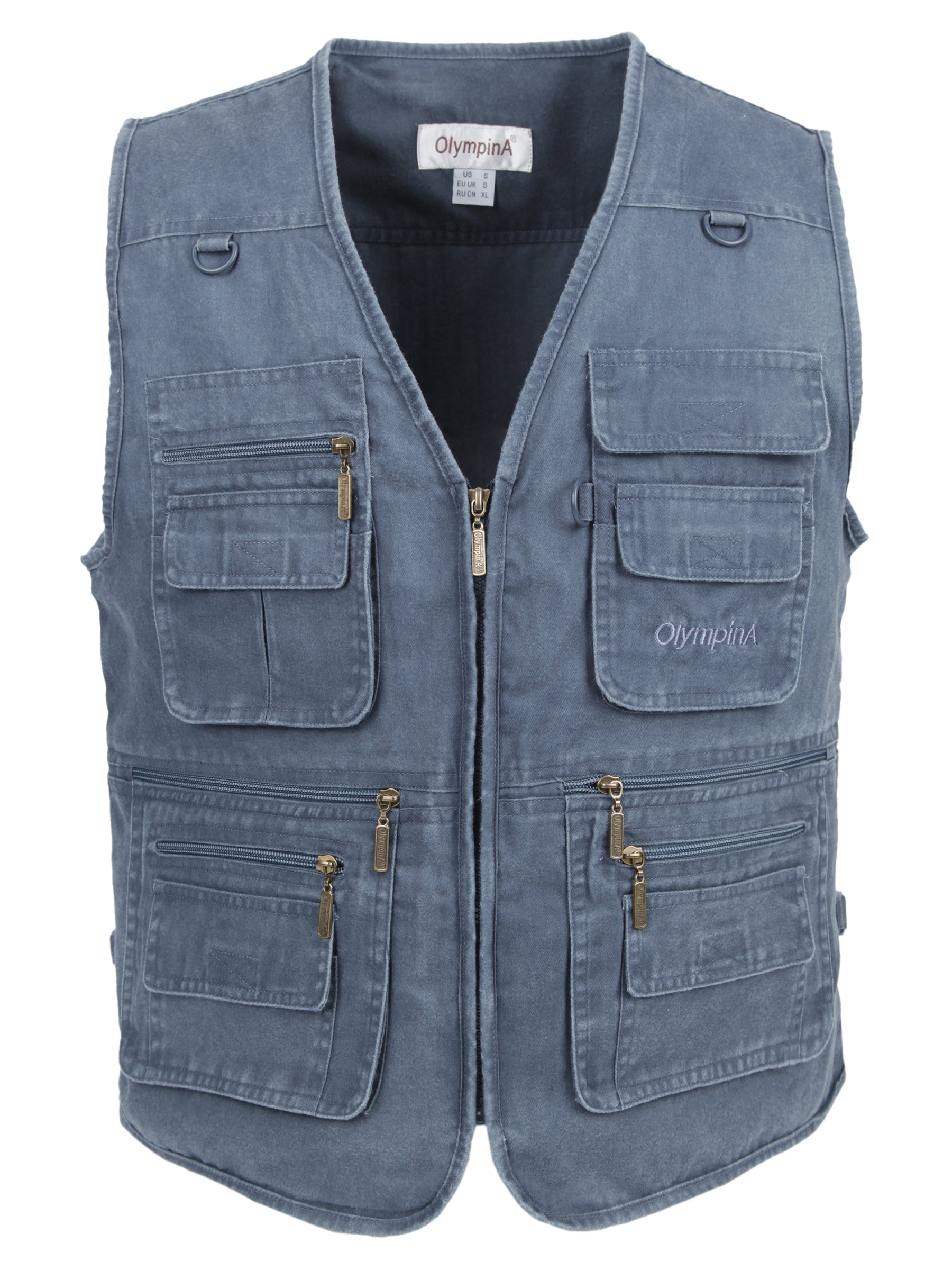 Men's Outdoor Vest MultiPockets Casual Vest for Work Fishing