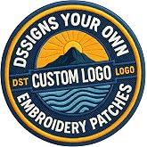 Custom Personalized Logo Embroidered Patches, Any Shape Iron On Sew On Hook and Loop Patch, Personalized Name &amp; Photo Patches, Custom Image Text Logo Patches, Patch for Backpacks, Jacket, Hat