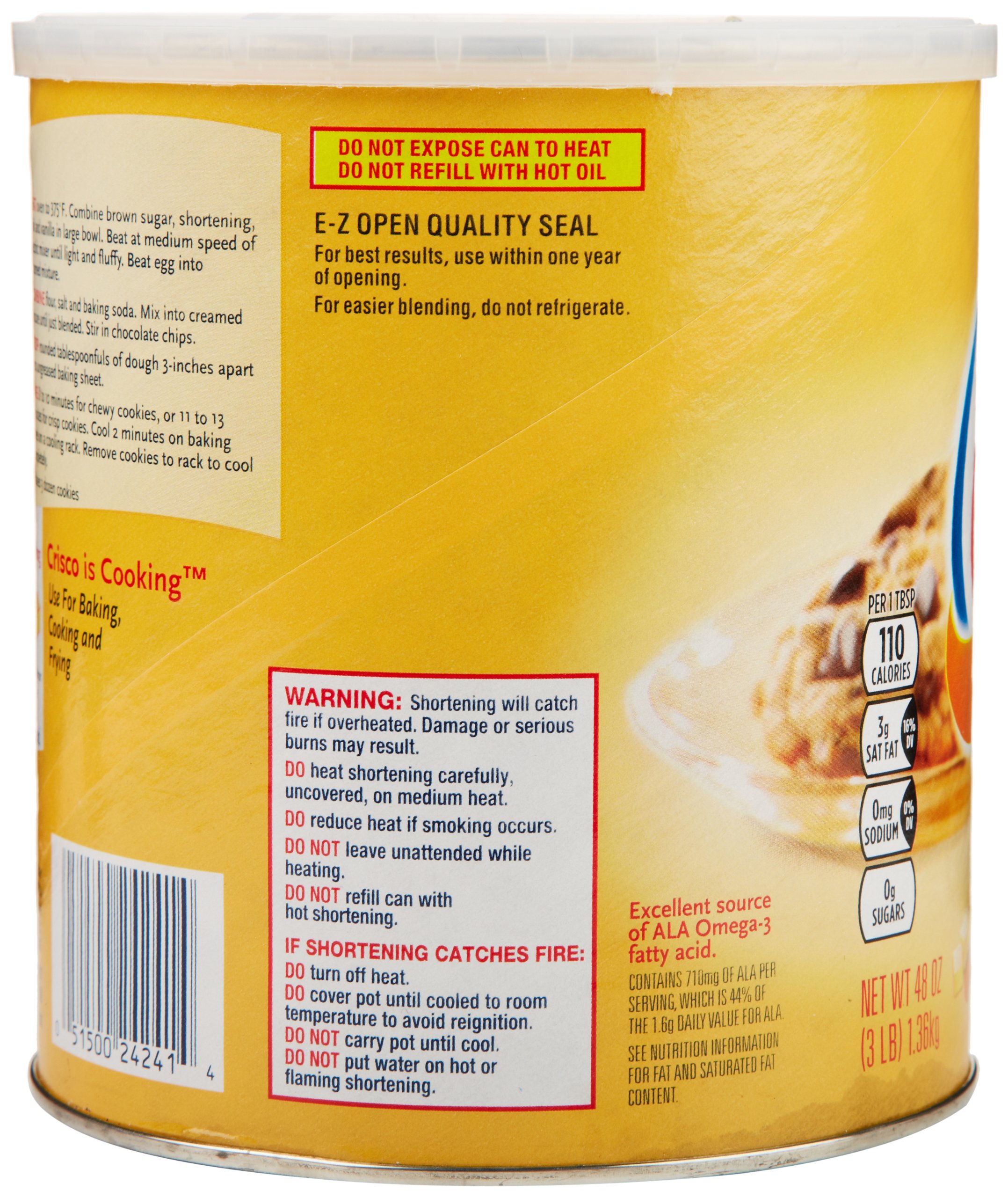 Crisco All Vegetable Shortening, Butter Flavor, 48 Oz Buy Online in