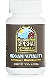 Vegan Vitality (60 Capsules) by Genshai Farm - Multivitamin + Mineral Supplement | Best All Natural Daily Vitamin Plus for Men & Women | Fortifying Blend of Vitamin A, C, D, E, K, Iron, Calcium & More