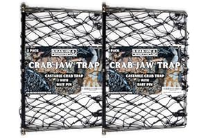 KRAKEN SUPPLY CO Castable Crab Trap Crab Jaw Crab Hawk for Blue Crabs Dungeness Crab Stone Crabs Designed in USA
