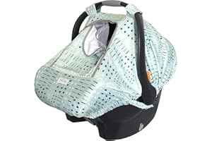 Bristin Baby Car Seat Canopy Stroller Covers for Infant Boy and Girl Babies Stretchy and Kick Proof with Net Multi Use Soft a