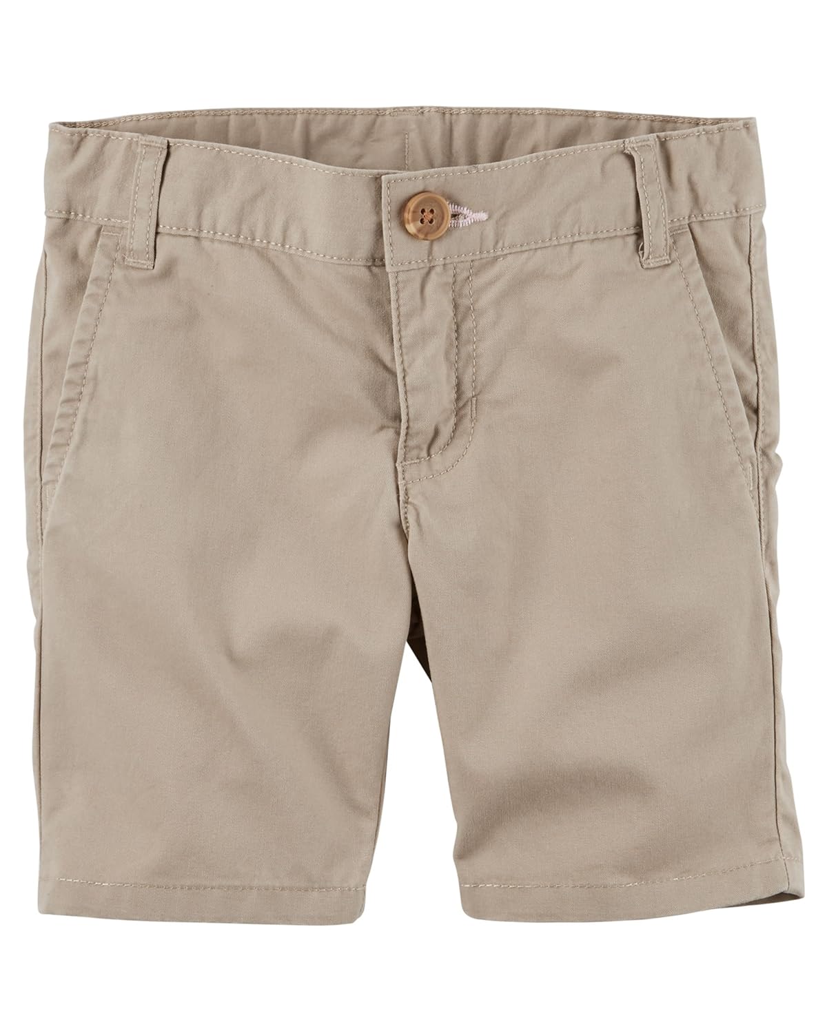 4 Kids Carters Girls Khaki Twill Uniform Shorts Shorts Clothing