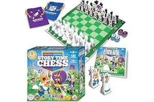 Story Time Chess - Chess Sets for Kids, Kids Chess Set, Chess Game Toddlers, Learning Games for Kids, Chess Sets for Boys & Girls