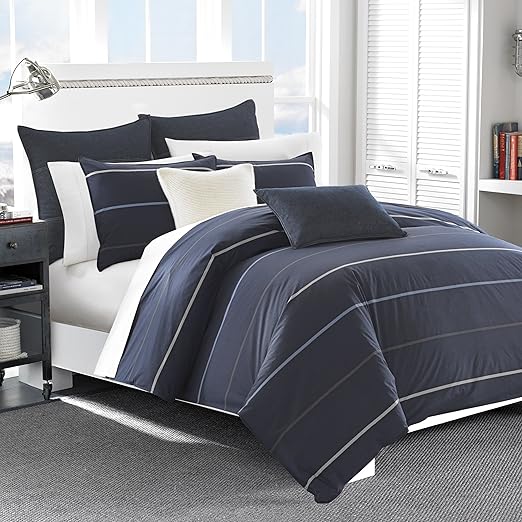 Amazon Com Nautica 217308 Southport Cotton Comforter Set Twin