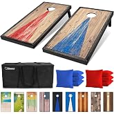 GoSports 4 x 2 ft Regulation Size Wood Cornhole Boards - 10 Vintage Wood Designs (Choose Your Style)