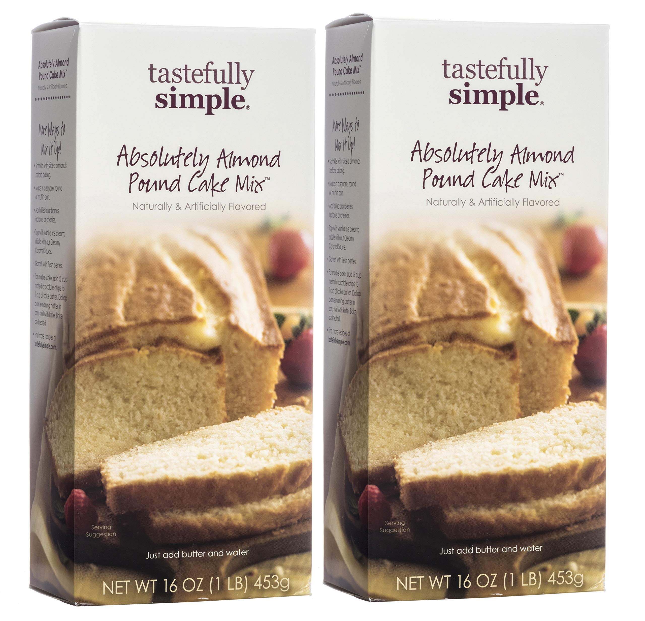 Tastefully Simple Absolutely Almond Pound Cake Mix (2 Pack)