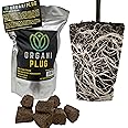 VPS OrganiPlug Hydroponic Seed Starter Plugs, 100 Pack, Rapid Root Planting Pods for Seedling, Clone, Cutting, Promotes Plant, Flower, Vegetable Growth w/Organic Soil Ingredients, Fits Standard Tray