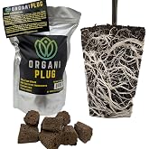VPS OrganiPlug Hydroponic Seed Starter Plugs, 100 Pack, Rapid Root Planting Pods for Seedling, Clone, Cutting, Promotes Plant, Flower, Vegetable Growth w/Organic Soil Ingredients, Fits Standard Tray
