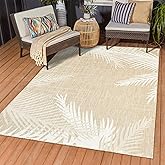 LR Home 5x7 Indoor/Outdoor Area Rug for Home Decor | Floral Carpet Suitable for Living Room, Bedroom, Playroom, Patio, Garden