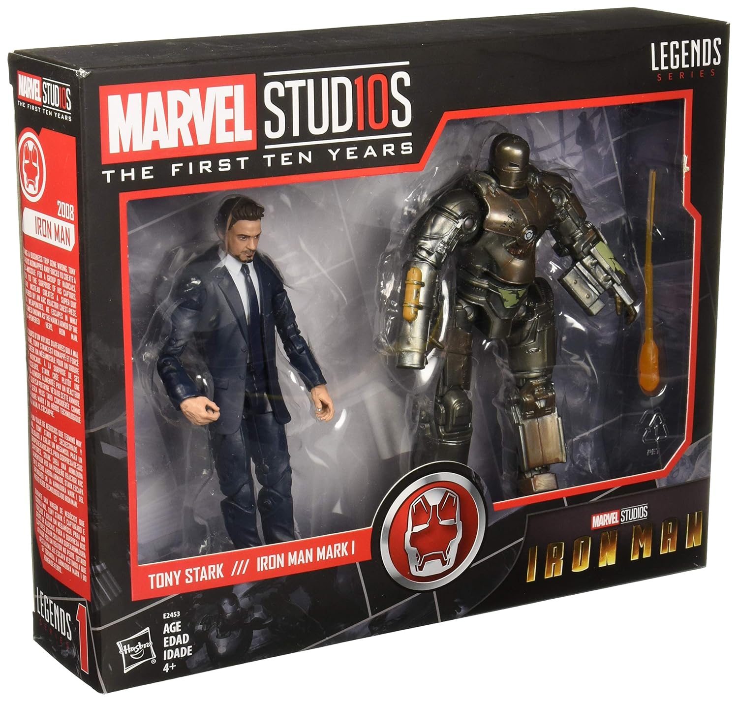 Marvel Studios Legends Series Hasbro Tony Stark Iron Man Mark 1 2 Pack Action Figures