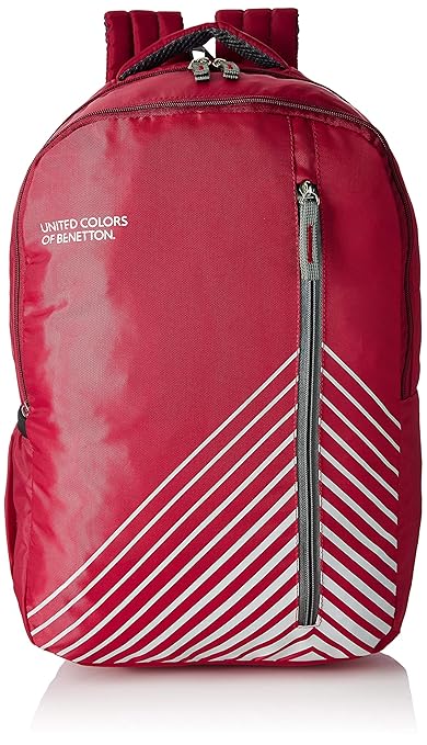 United Colors of Benetton 22 Ltrs Red Casual Backpack (0IP6COLBPRG2I)