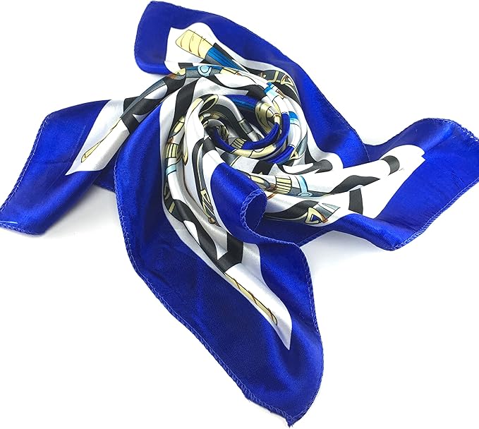 Amazon Four G 16 春 夏 トレンド スカーフ レディース 正方形 青 ブルー スカーフ 通販