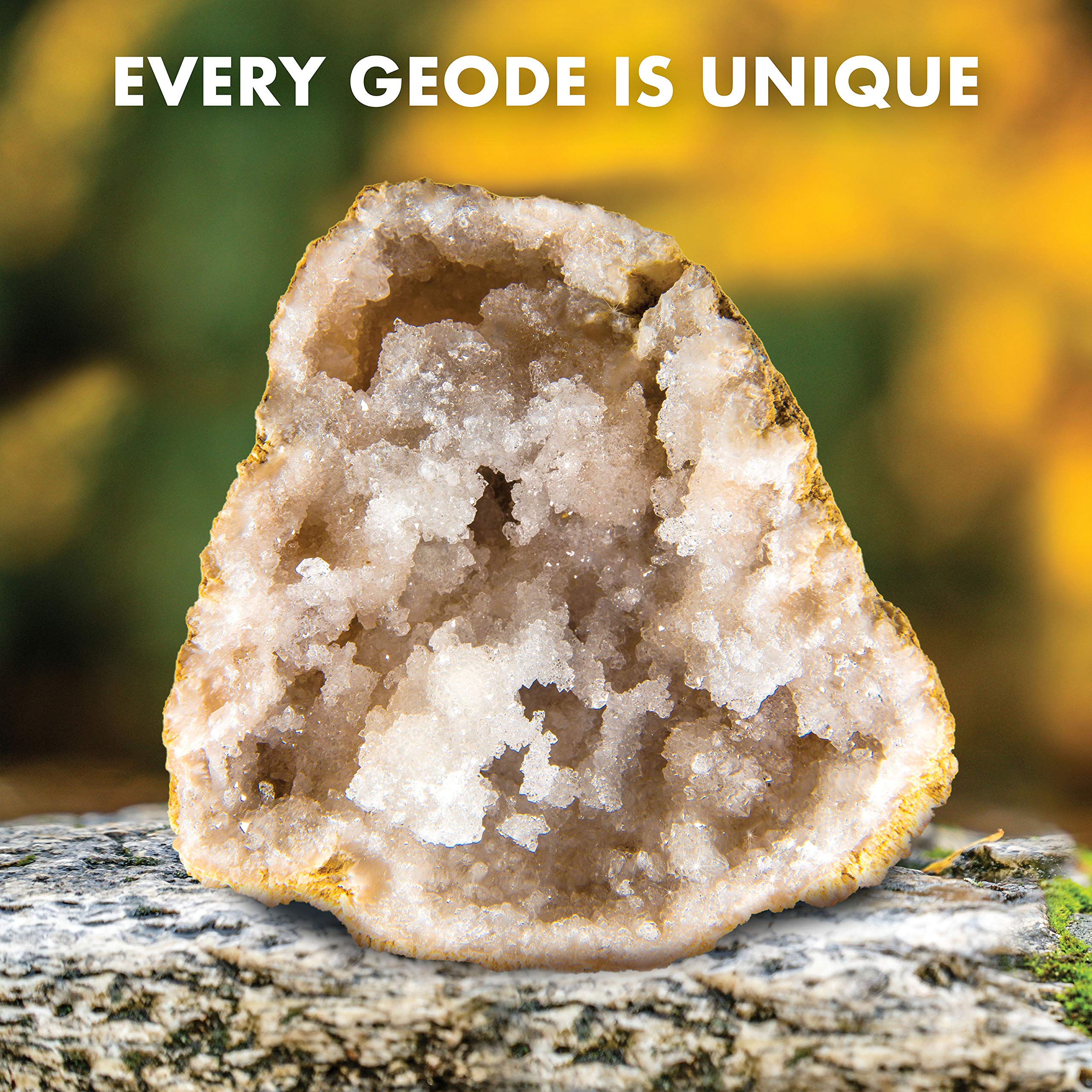 Break Open 2 Jumbo Geodes– Break Your Own Large Geode with Crystals, Earth Science Kit for Kids to Learn Geology, Gifts for Rock Collectors, Cool Rocks for Boys and Girls